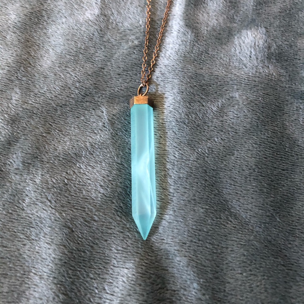 Blue Sphere pendant necklace